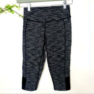 Lucy Ultimate Cross Training Gray Black Crop Short